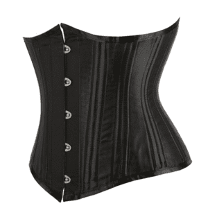 Ladies Black Satin Corset with 24 Steel Bone